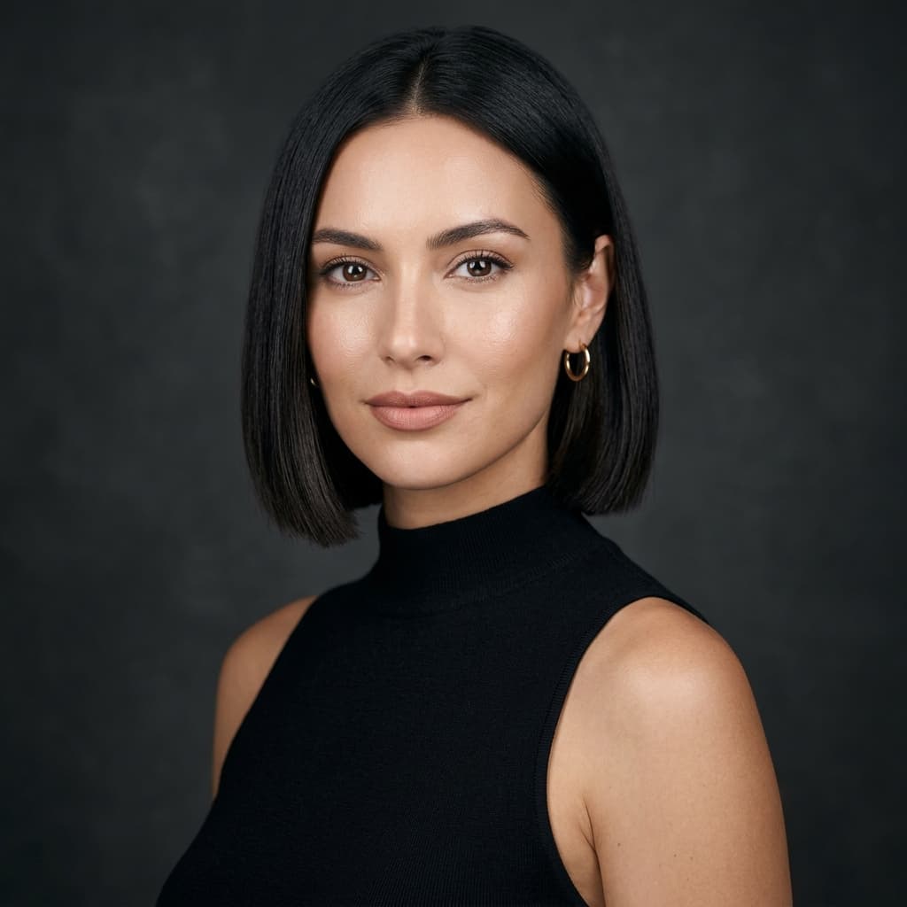 AI preview of blunt bob haircut 2026