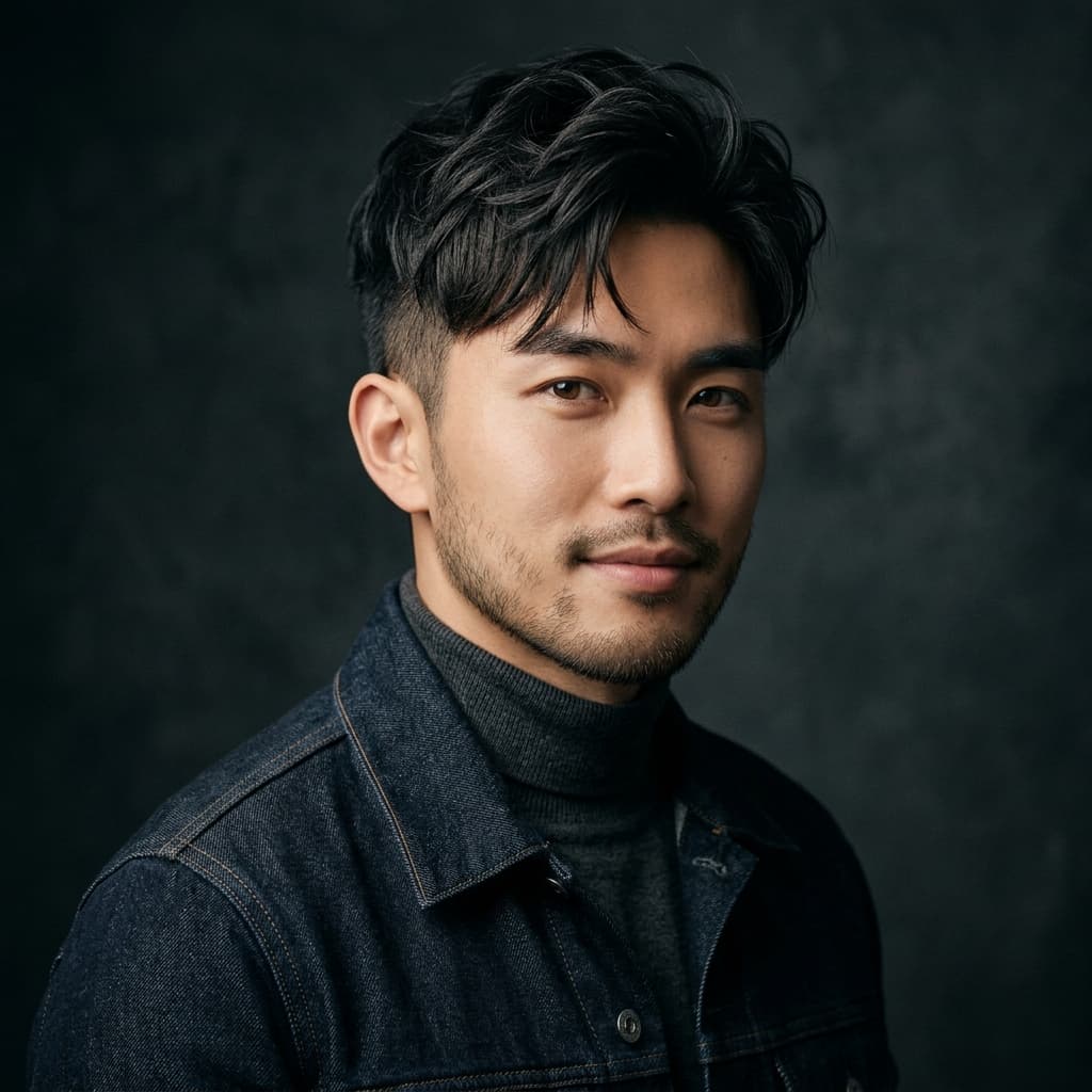 AI preview of korean haircut men 2026