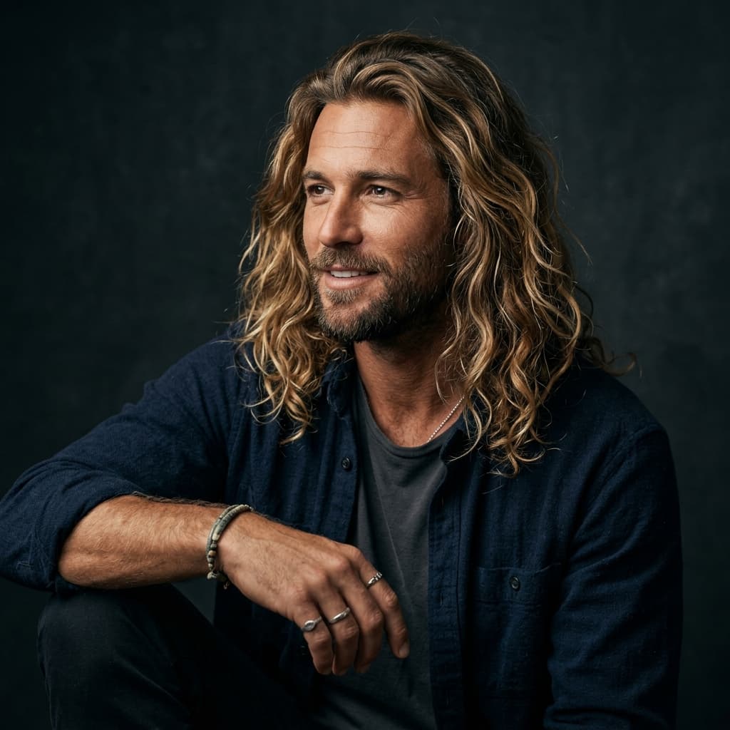 AI preview of long hairstyles for men 2026