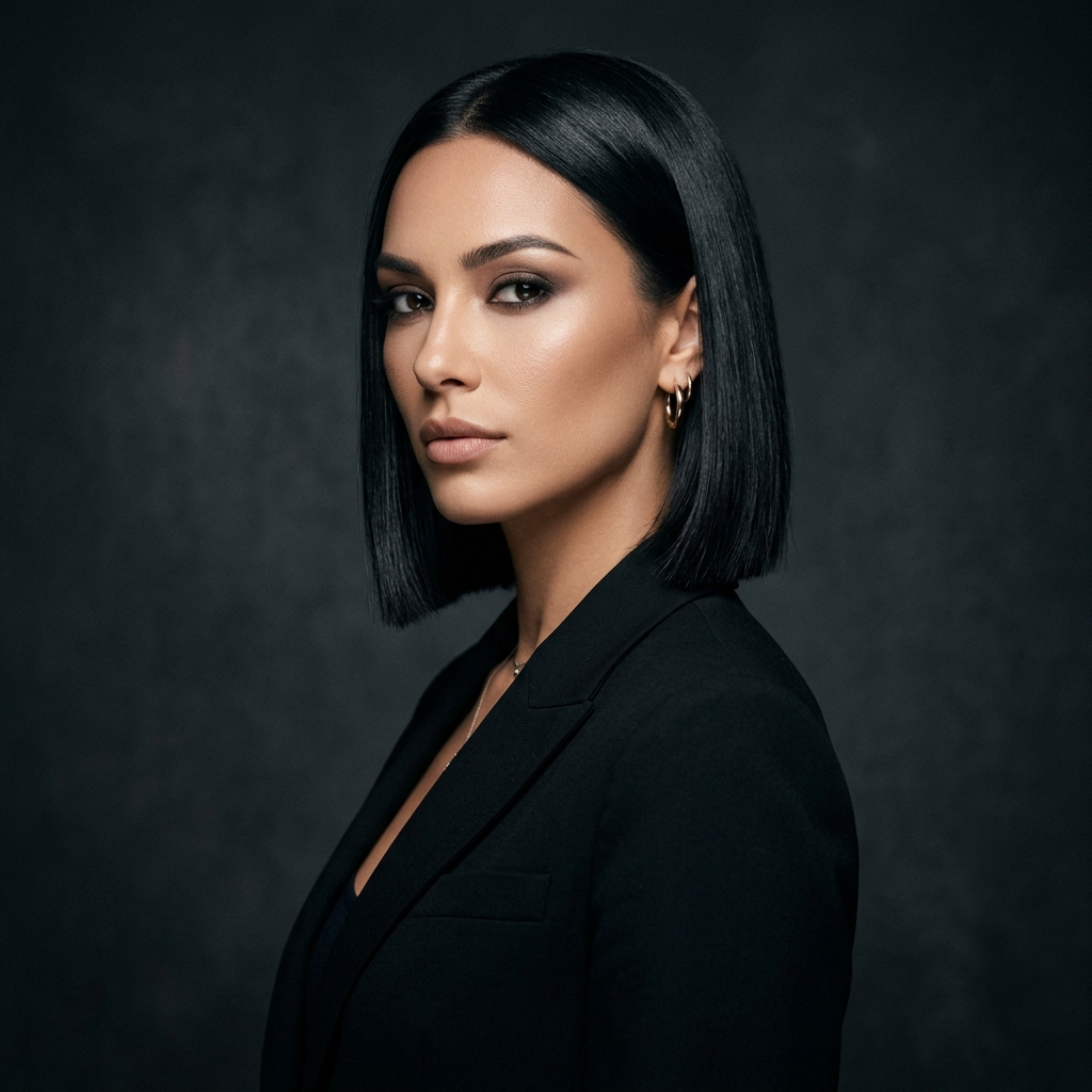 The Sleek Blunt Bob