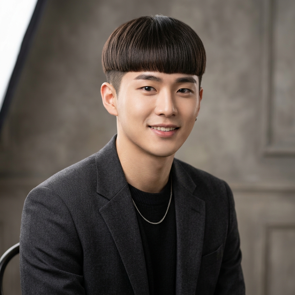 The Korean Two-Block Bowl Cut