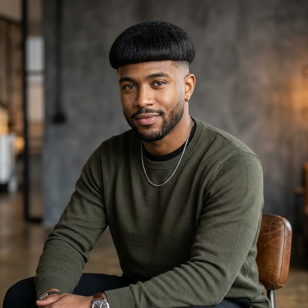 The Drop Fade Bowl Cut