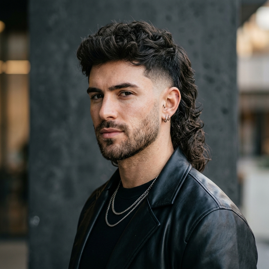 The Burst Fade Mullet