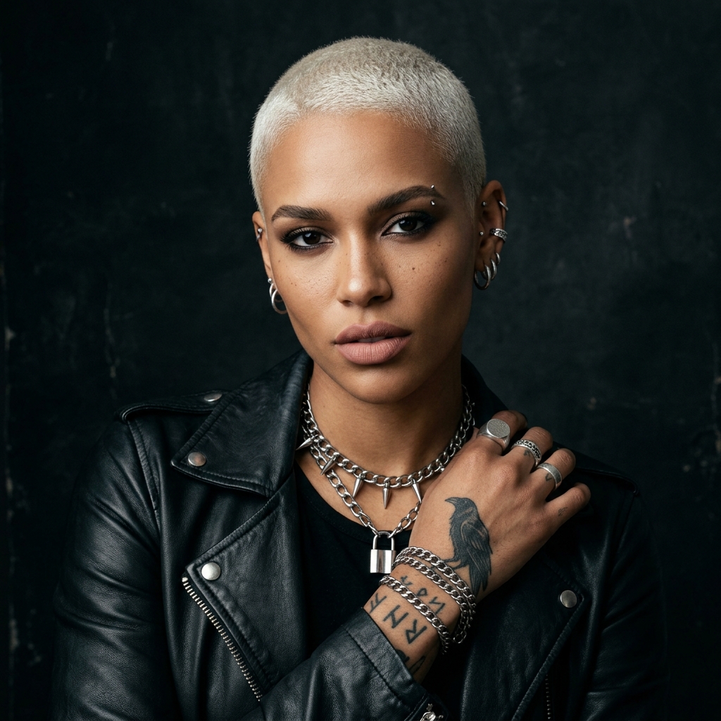 The Platinum Blonde Buzz Cut