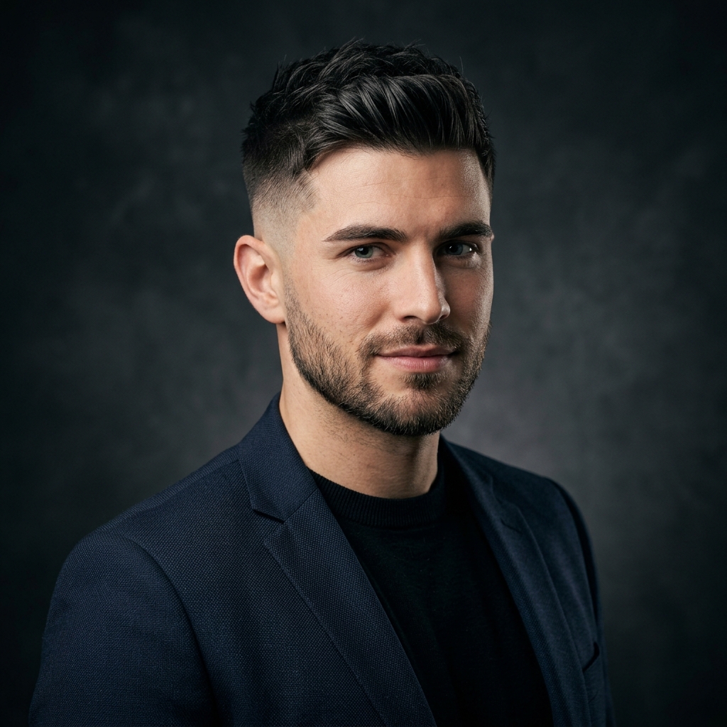 The Textured Crew Cut with Fade