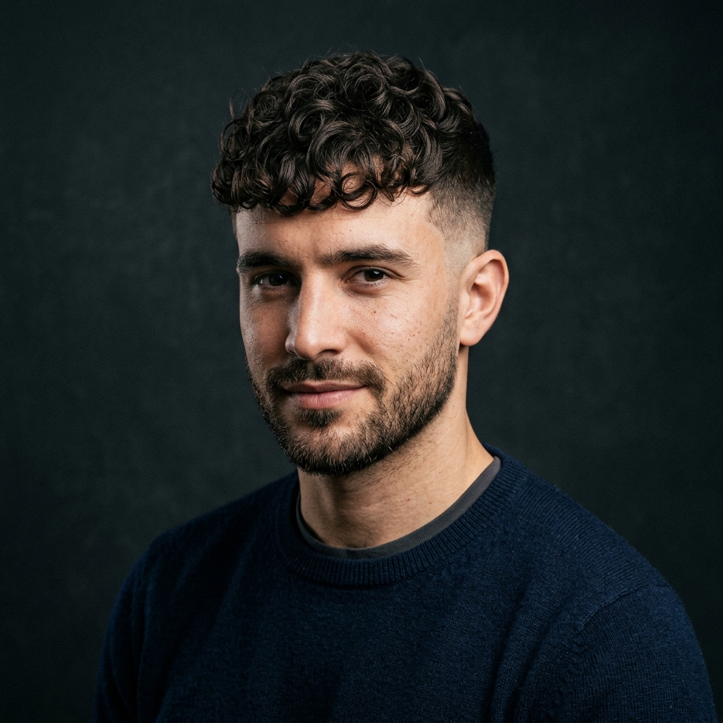 The Curly Crop with Fade