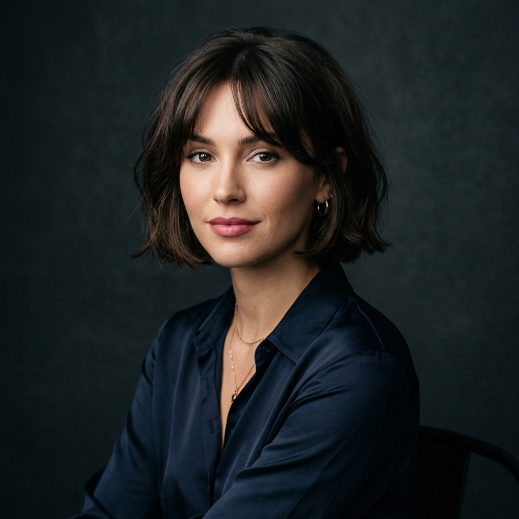 The French Bob with Sweeping Bangs