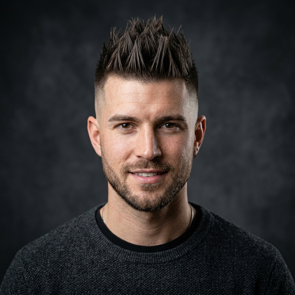 The Spiky Faux Hawk Fade
