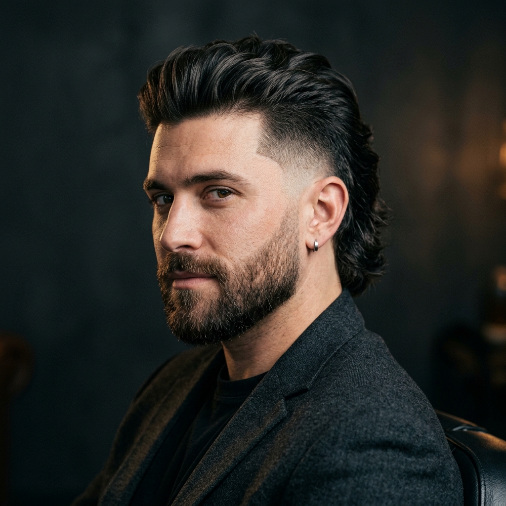 The Burst Fade Mullet