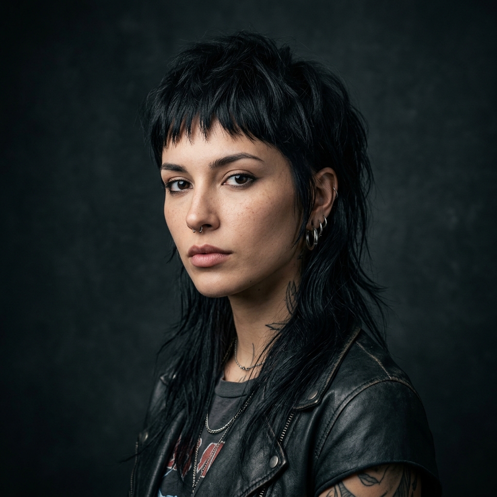 The Edgy Punk Mullet
