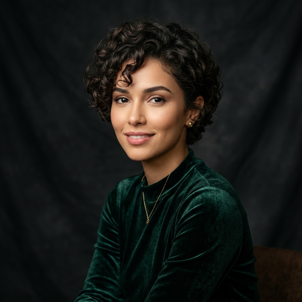 The Soft Curly Pixie