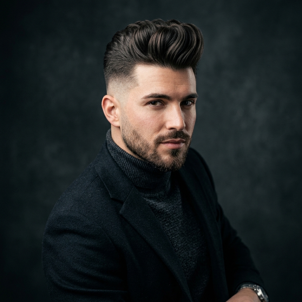 The Modern Fade Pompadour