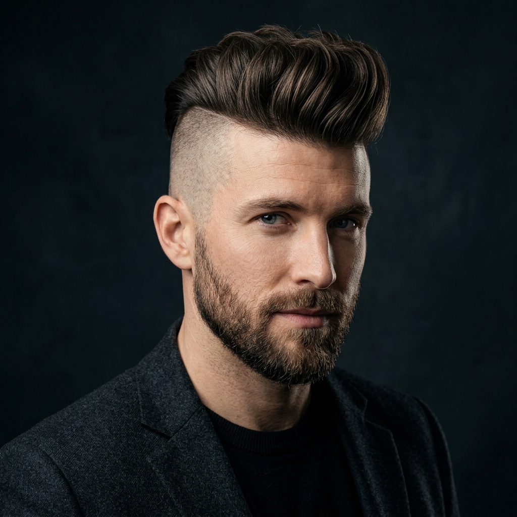 The Disconnected Undercut Pompadour