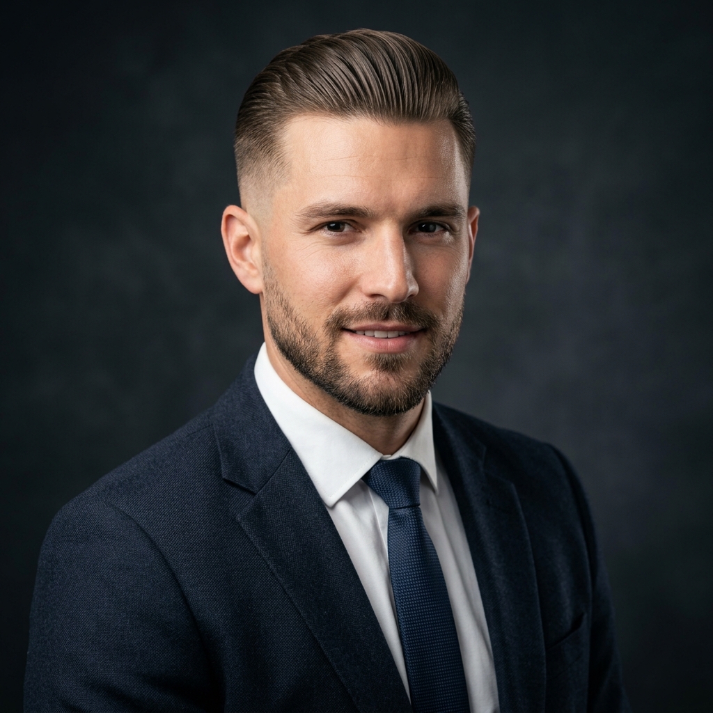 The Taper Fade Slick Back