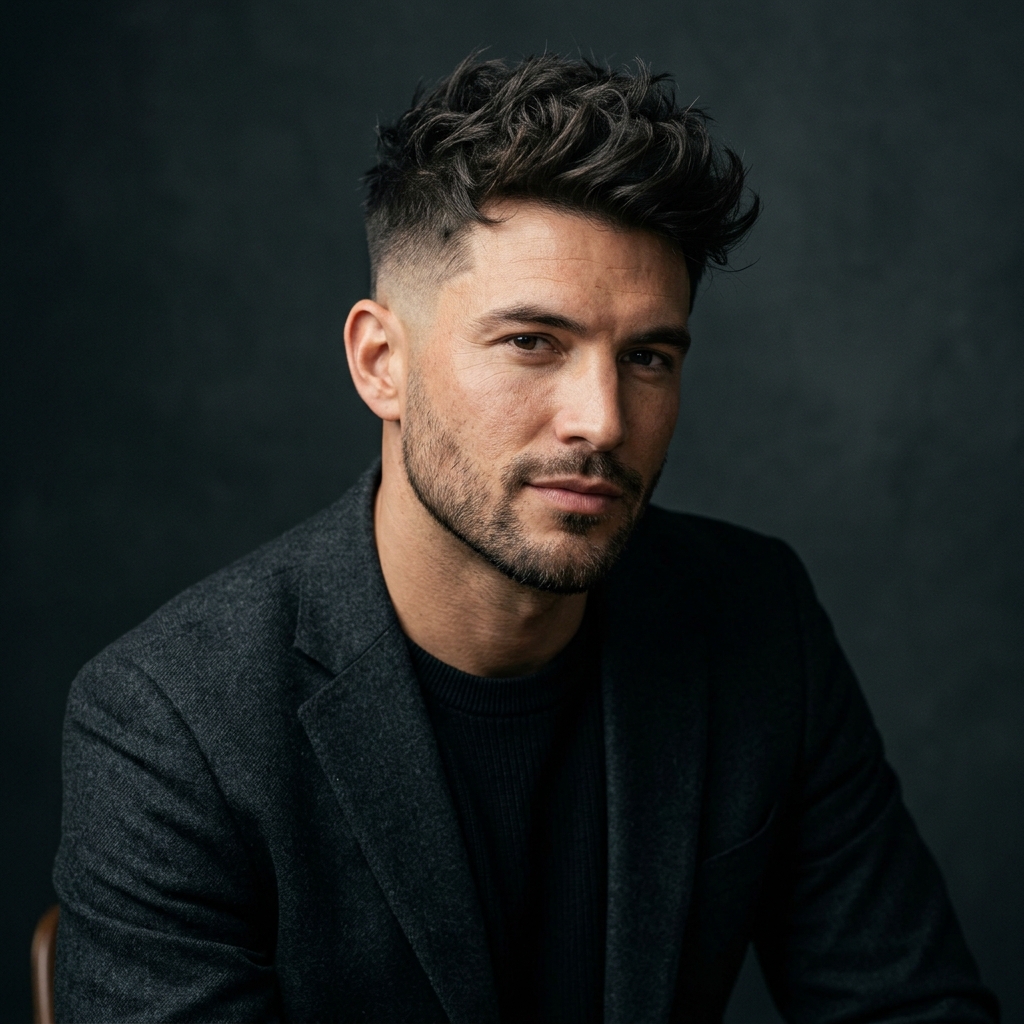 The Mid Taper Fade with Texture