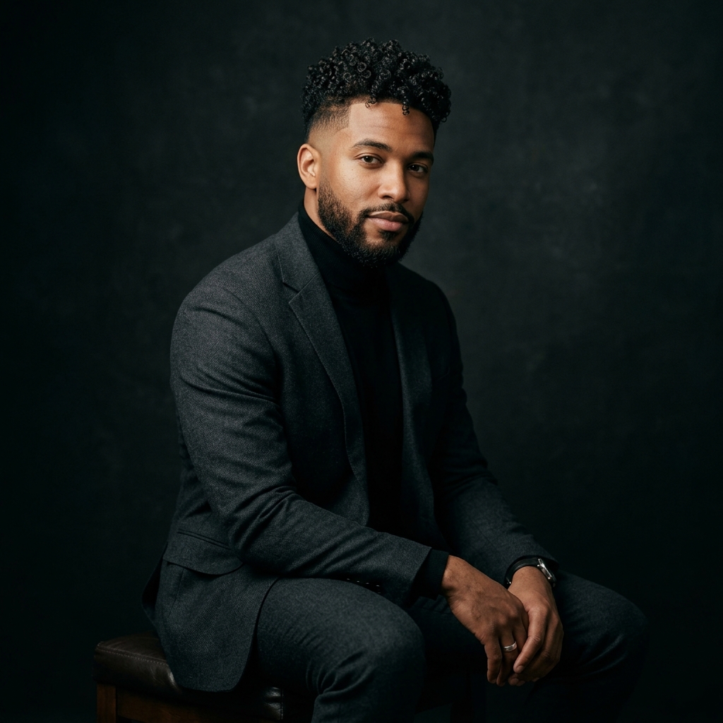 The Curly Taper Fade