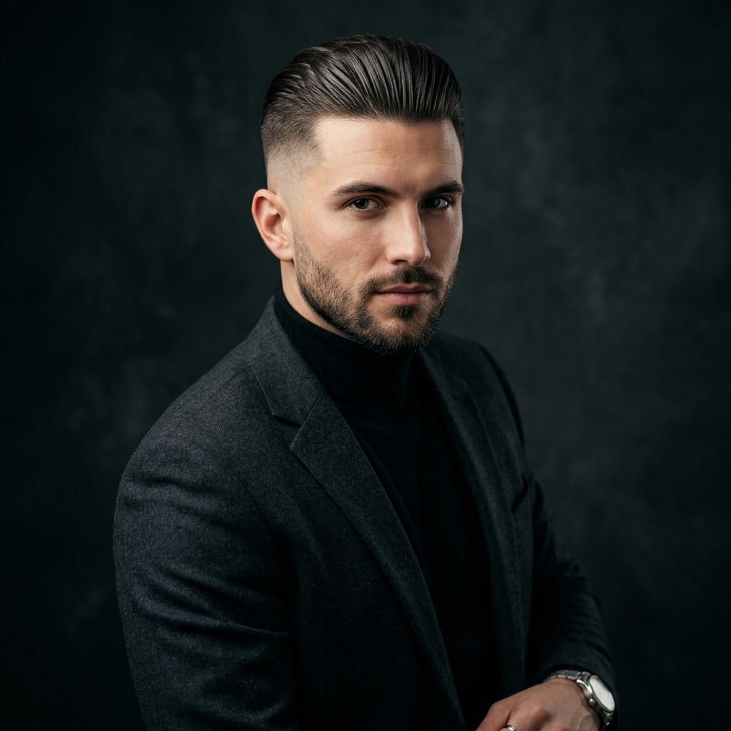 The Classic Slicked-Back Undercut
