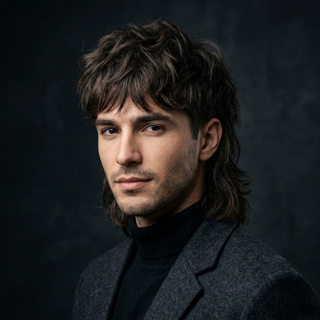 The Modern Textured Wolf Mullet for Men